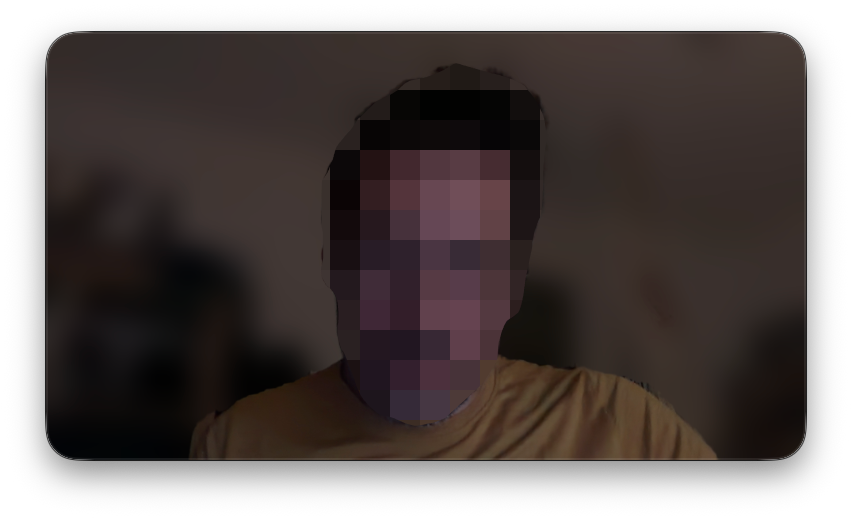 Camera with the room blurred