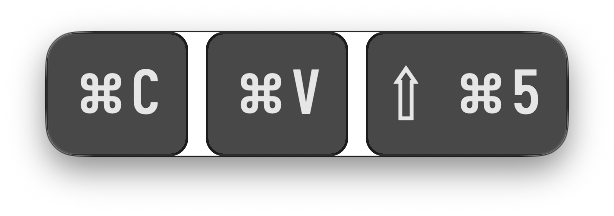 Pressed keys as badges
